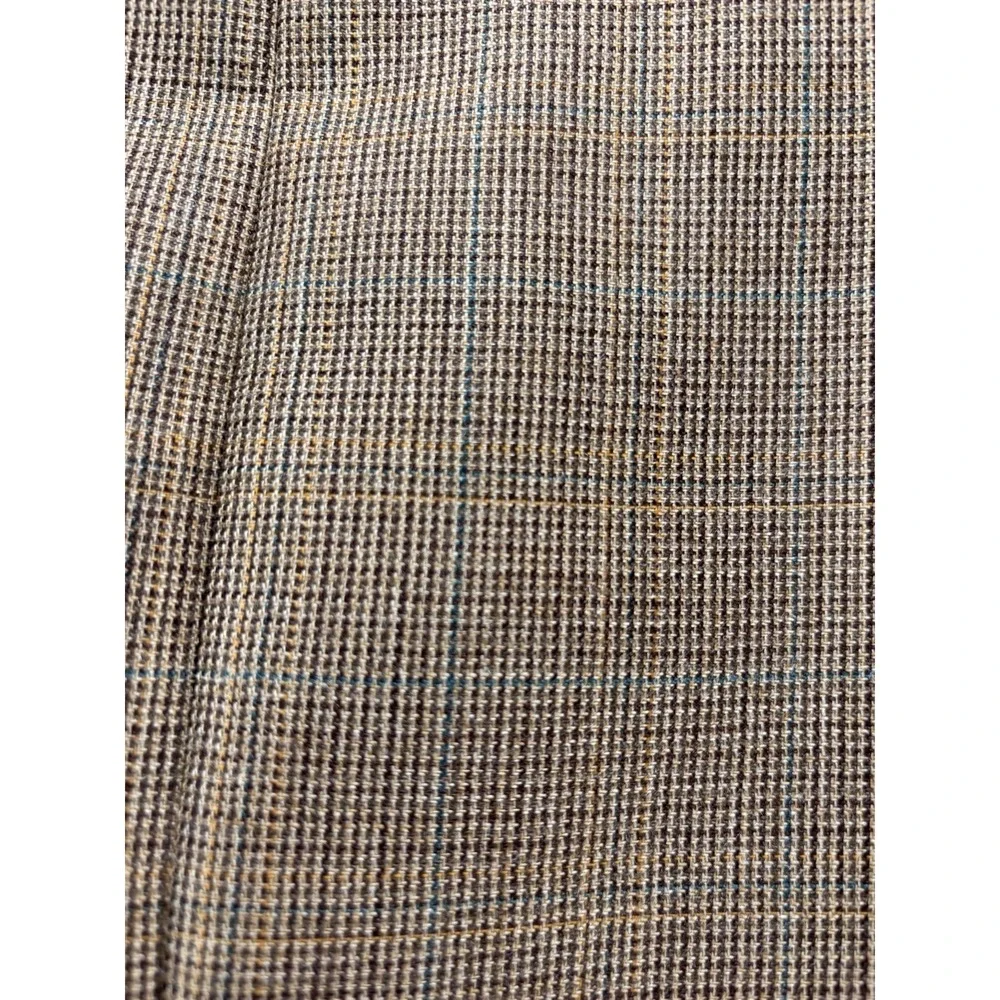 Ralph Lauren Black Label 40R Sport Coat Blazer Silk Wool Brown‎ Micro Plaid